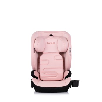 Car seat I-SIZE 100-150 cm ISOFIX "PATROL" powder pink