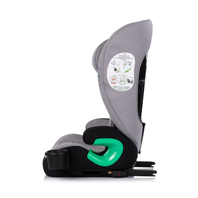 Car seat I-SIZE 100-150 cm ISOFIX "PATROL" platinum