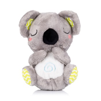 Plush toy breathing with music "Otter" grey