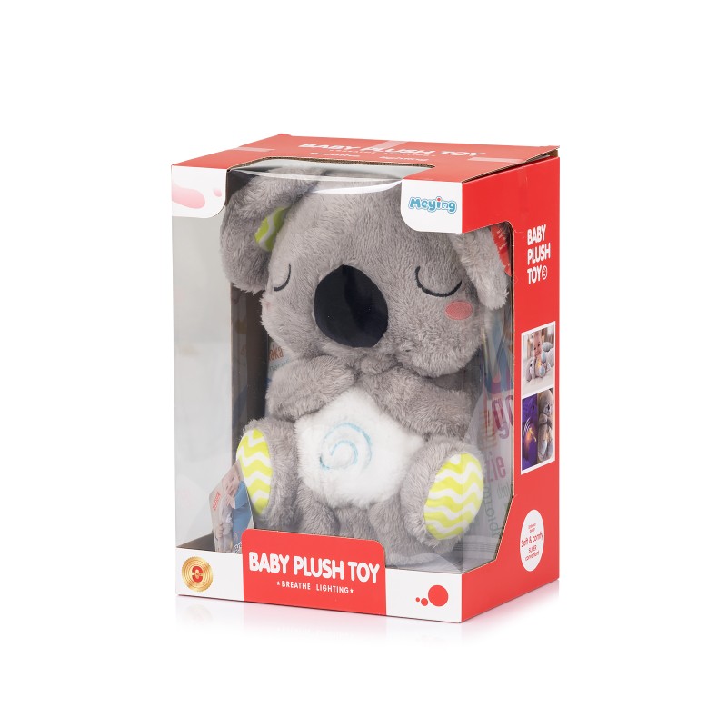 Plush toy breathing with music Otter grey