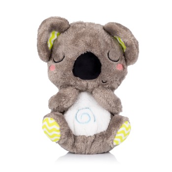 Plush toy breathing with music "Koala" white