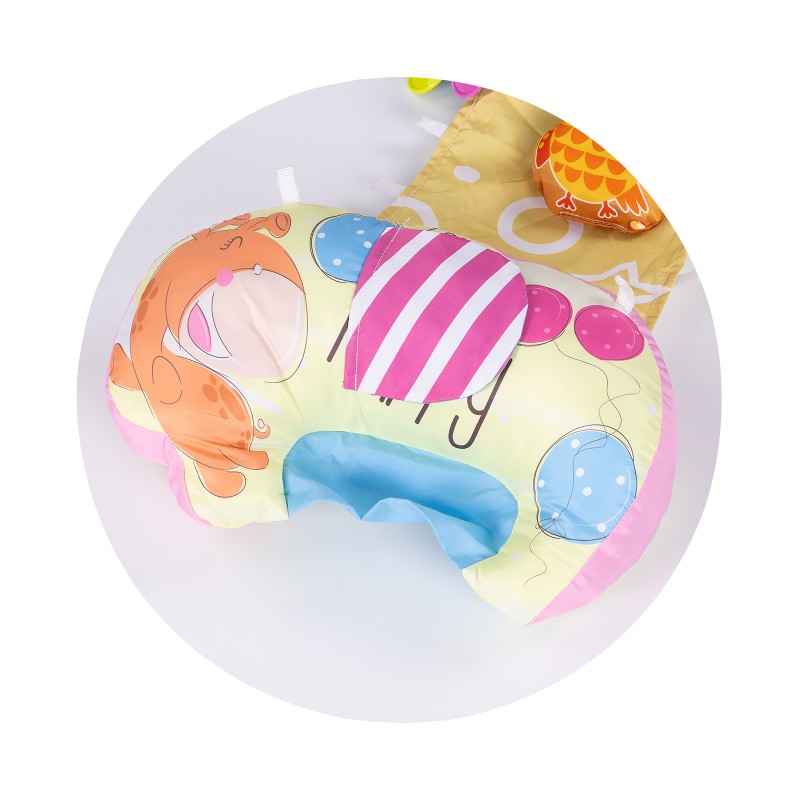 Multifunctional baby pillow for active gymnastics 5 in 1 pink