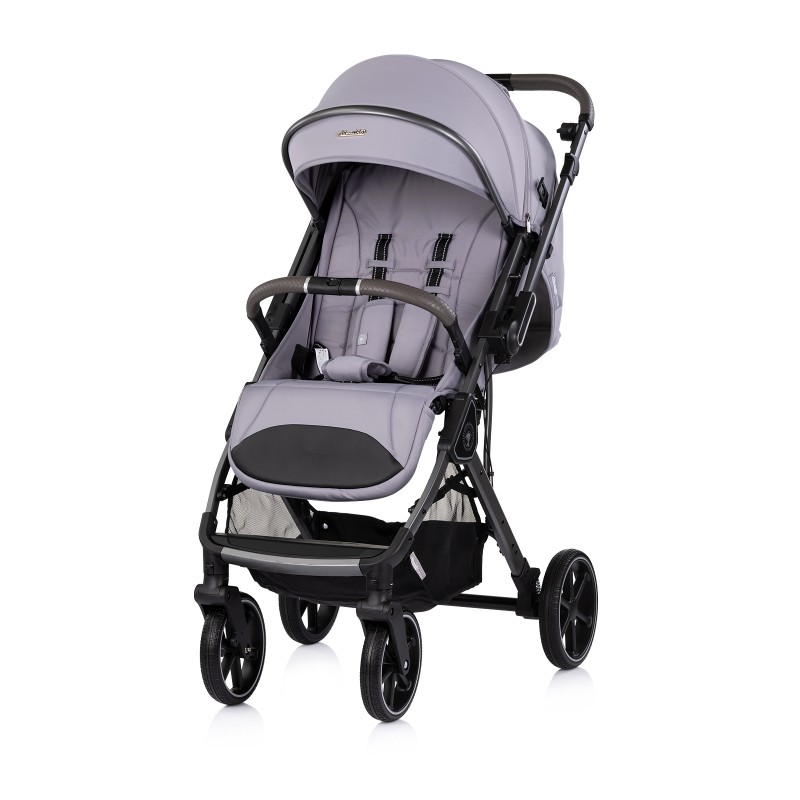 Baby stroller with reversible handle"Omnia" platinum