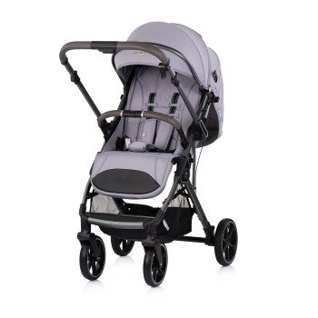 Baby stroller with reversible handle"Omnia" platinum