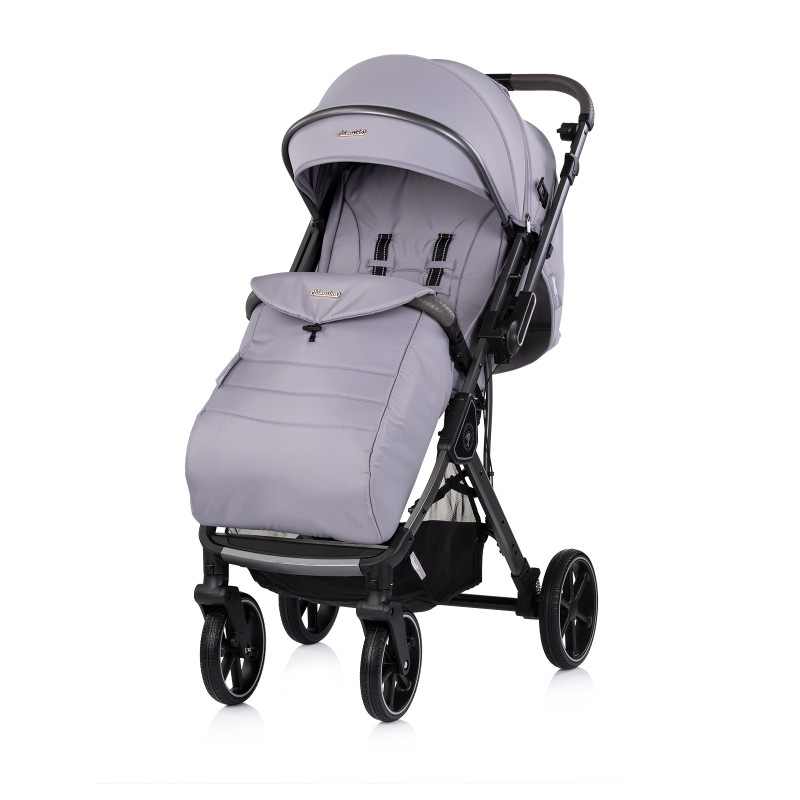 Baby stroller with reversible handle"Omnia" platinum