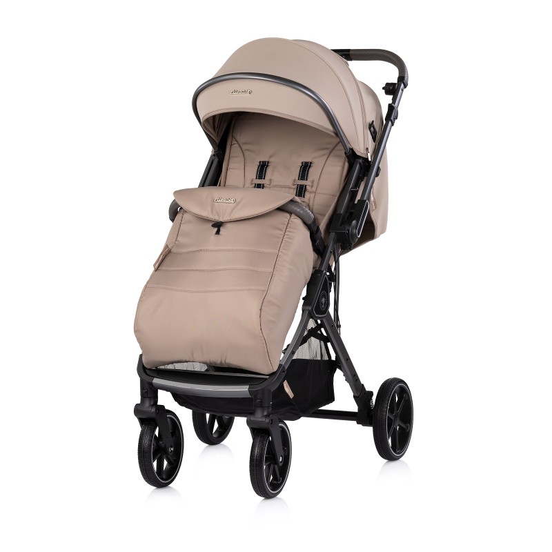 Baby stroller with reversible handle"Omnia" latte