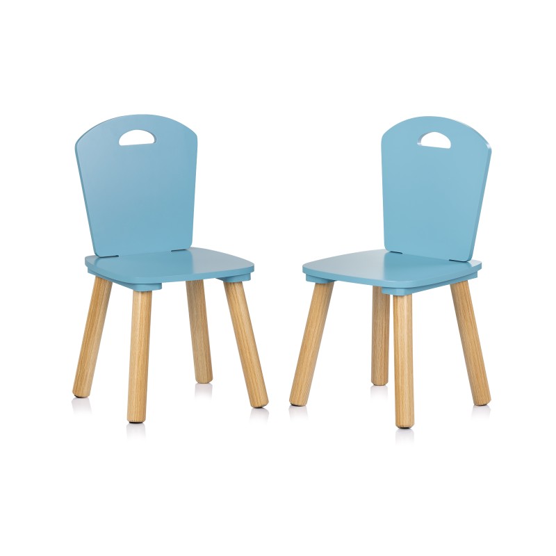 Παιδικό Σετ Τραπεζάκι και 2 Καρεκλάκια - MDF blue