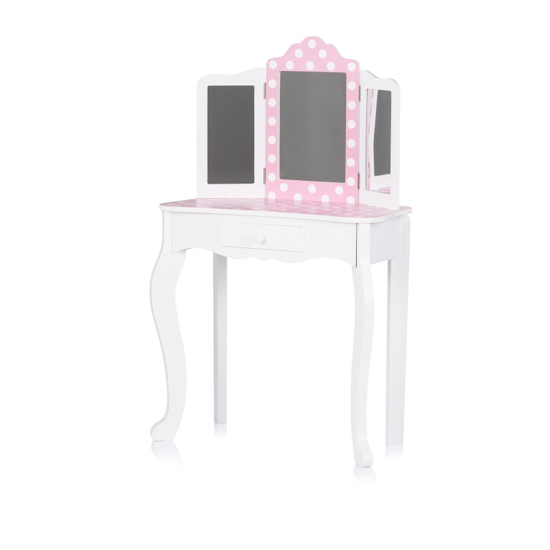 Παιδικό Μπουντουάρ με Κάθισμα  - pink dots