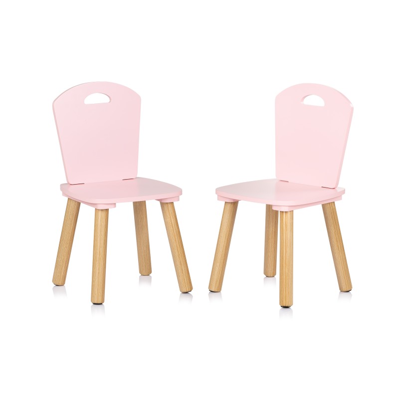 Παιδικό Σετ Τραπεζάκι και 2 Καρεκλάκια - MDF pink