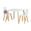 Παιδικό Σετ Τραπεζάκι και 2 Καρεκλάκια - MDF hippo and lion