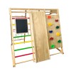 Childrens climbing toy with swing and blackboard