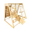 Childrens climbing toy and swing, wooden