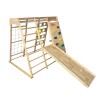 Childrens climbing toy and swing, wooden