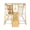 Childrens climbing toy and swing, wooden