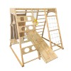 Childrens climbing toy and swing, wooden