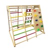 Childrens climbing toy and swing, colorful