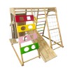 Childrens climbing toy and swing, colorful