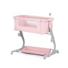 Co-sleeping crib with drop side “Eleganza" pink marshmallow