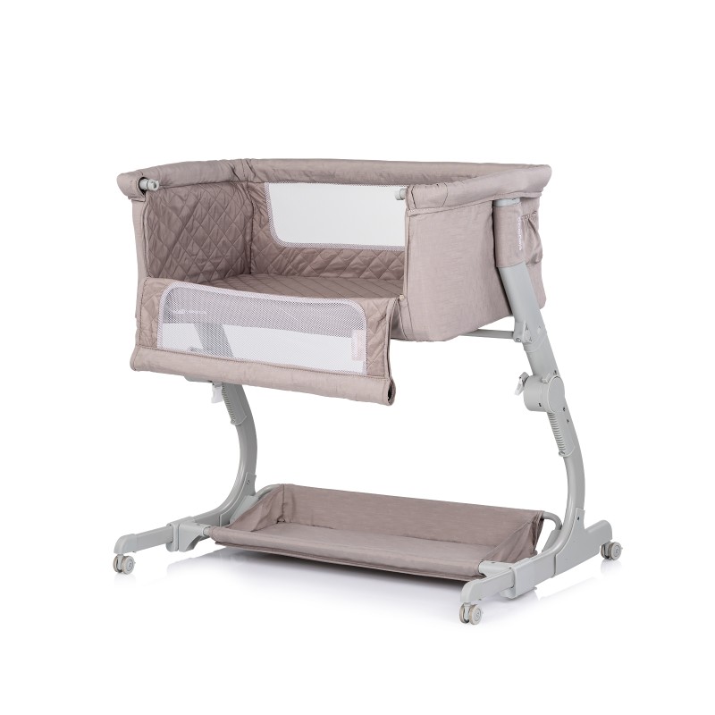 Co-sleeping crib with drop side “Eleganza" tiramisu