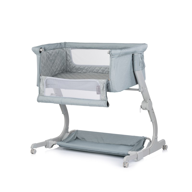 Co-sleeping crib with drop side “Eleganza" basil