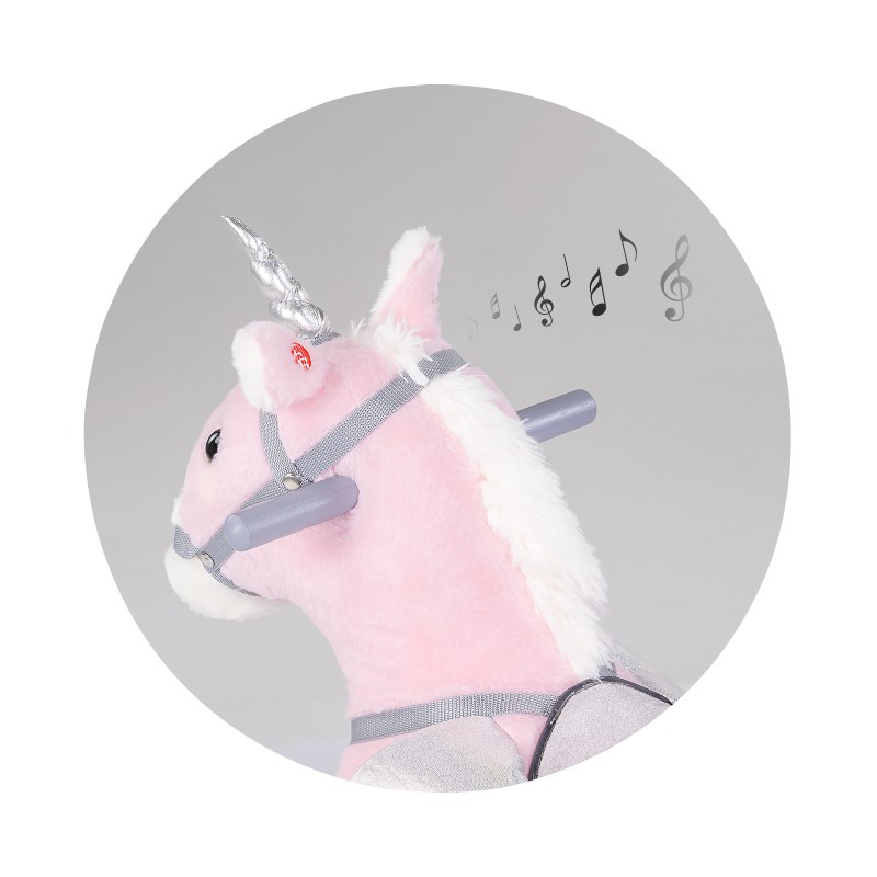 Παιδικό Λικνιζόμενο Άλογο - Μονόκερος - pink