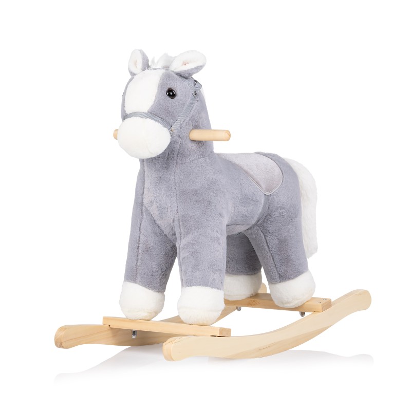 Παιδικό Ξύλινο Λικνιζόμενο Άλογο - grey