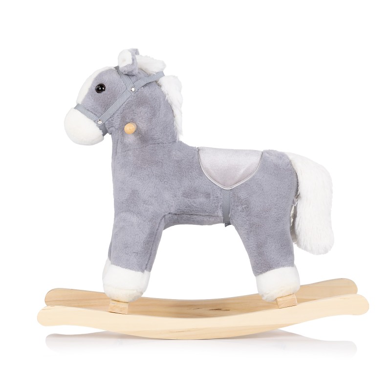 Παιδικό Ξύλινο Λικνιζόμενο Άλογο - grey