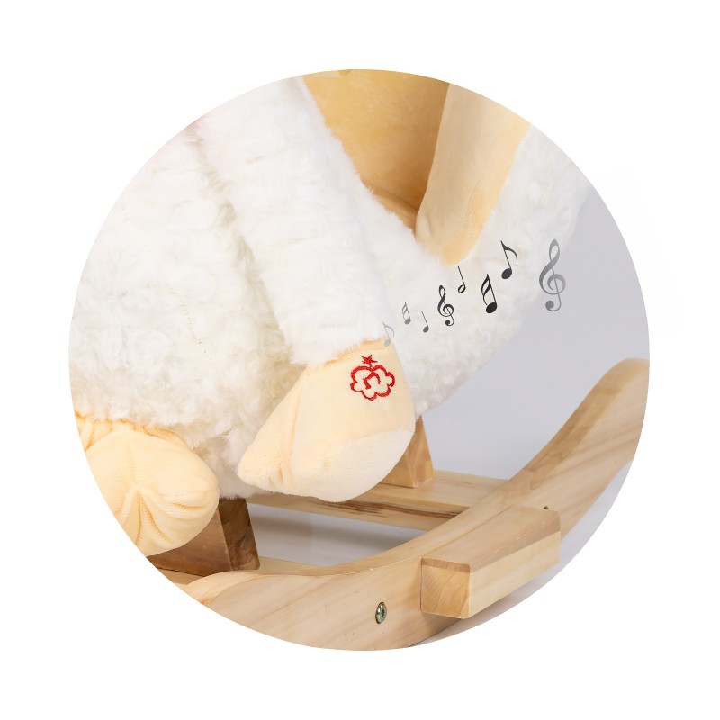 Παιδικό Κουνιστό Προβατάκι Με Κάθισμα - White