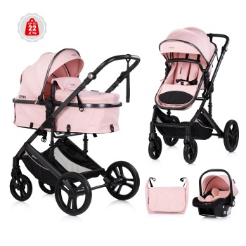 Baby transformable stroller "Amore" powder pink
