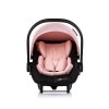 Car seat w/adaptors 40-87 cm "Amore" pink powder