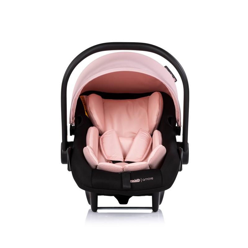 Car seat w/adaptors 40-87 cm "Amore" pink powder
