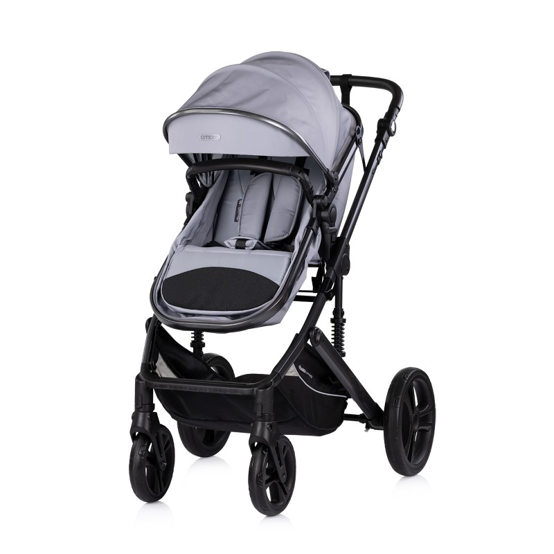 Baby transformable stroller "Amore" platinum