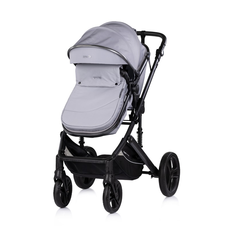 Baby transformable stroller "Amore" platinum