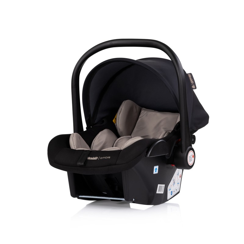 Car seat w/adaptors 40-87 cm "Amore" noir