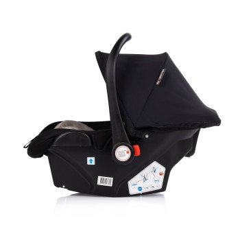 Car seat w/adaptors 40-87 cm "Amore" noir