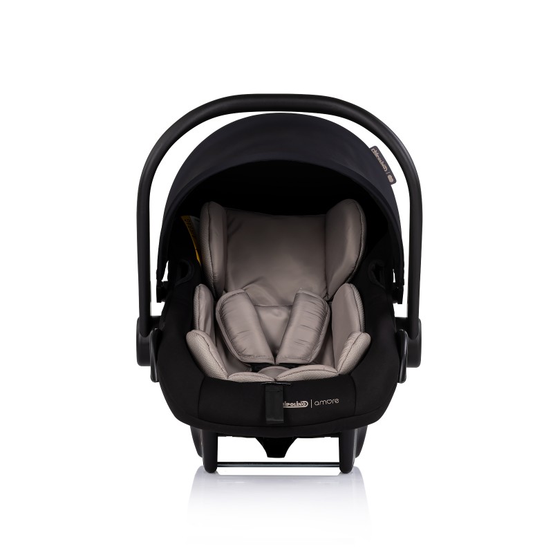 Car seat w/adaptors 40-87 cm "Amore" noir