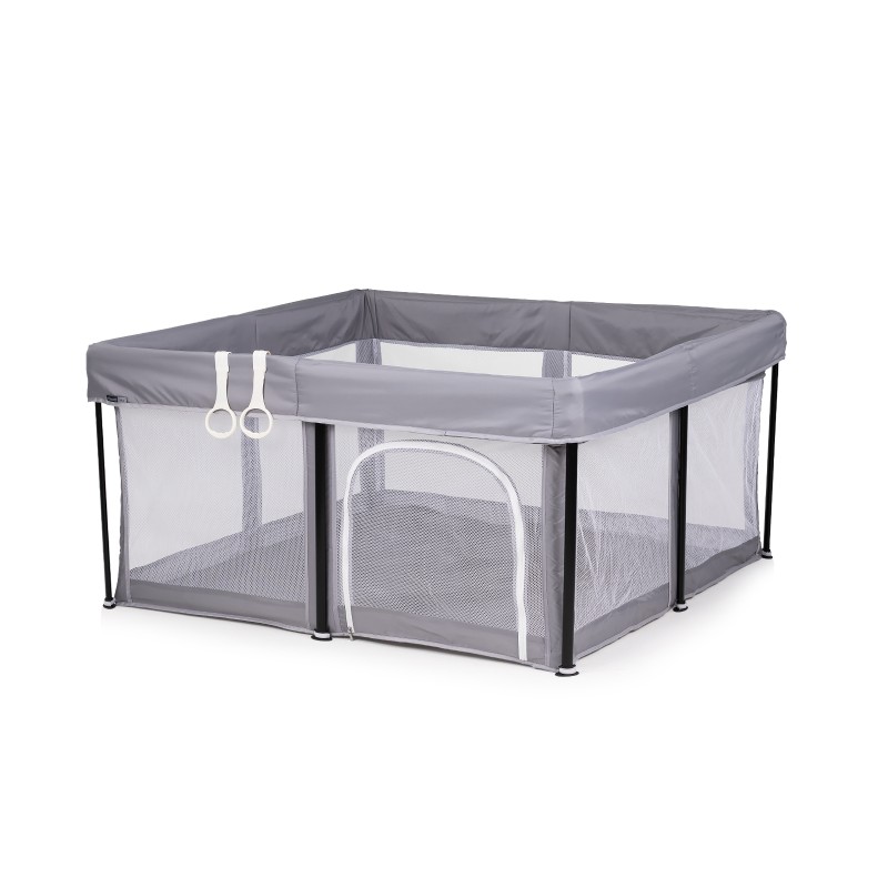 Play pen Vibe 120/120 cm, foldable, grey