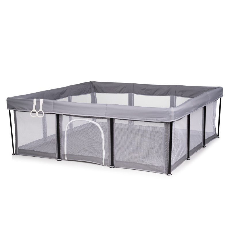 Play pen Easy 180/180 cm, foldable, grey