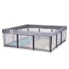 Play pen Easy 180/180 cm, foldable, grey