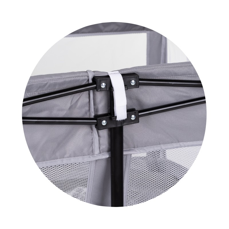 Play pen Easy 180/180 cm, foldable, grey