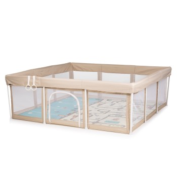 Play pen Easy 180/180 cm, foldable, beige