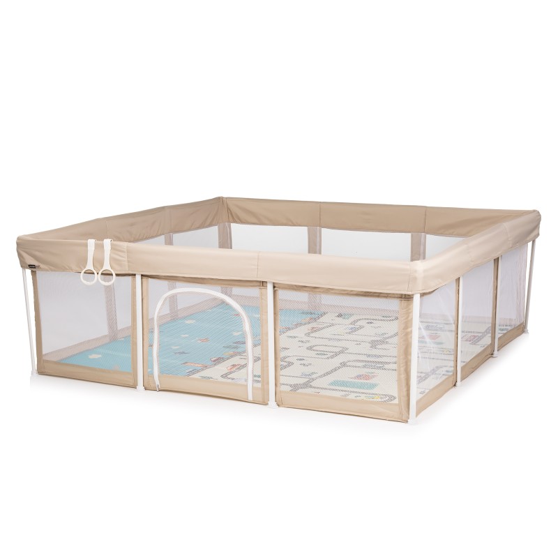 Play pen Easy 180/180 cm, foldable, beige