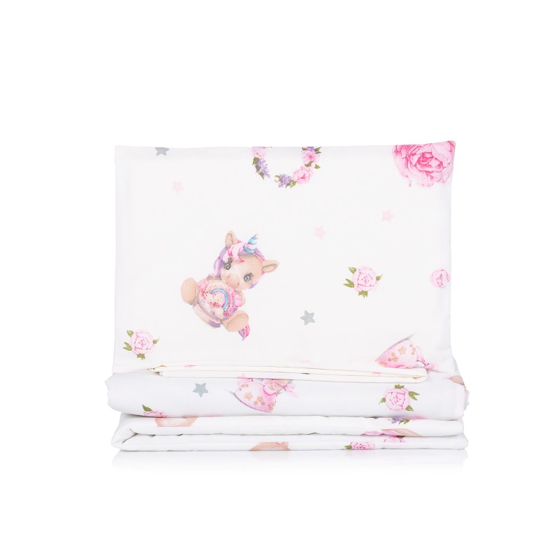 Bedding set for Co-sleeping crib unicorn