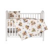 Beding set 5 pc. /Sheet, pillow case, pillow, duvet and duvet cover / bear in the forest