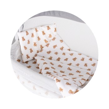 Bedding set for Co-sleeping crib Beige bear