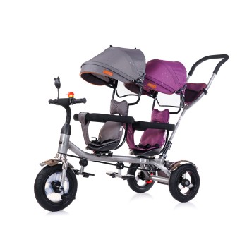 Τρίκυκλο Για Δίδυμα "2PLAY" lilac/platinum