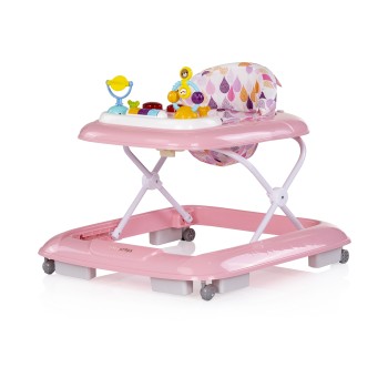 Baby walker with music "Baby Steps" - pink