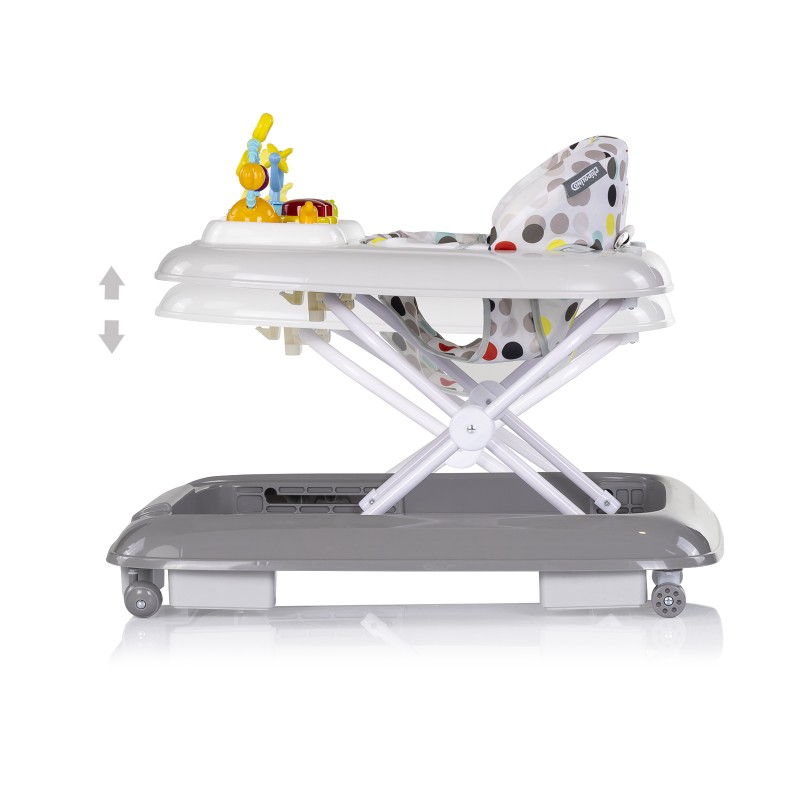 Baby walker with music "Baby Steps" - grey