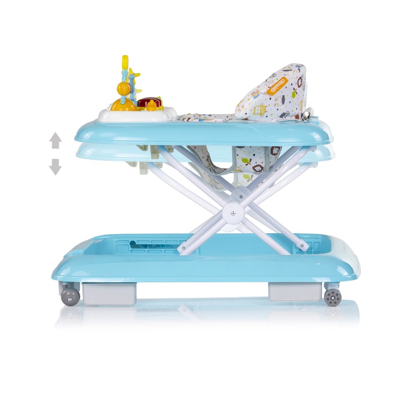 Baby walker with music "Baby Steps" - blue