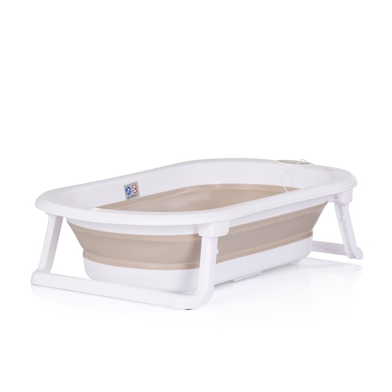 Bath tub with bath stand and changing mat "Sonata" latte